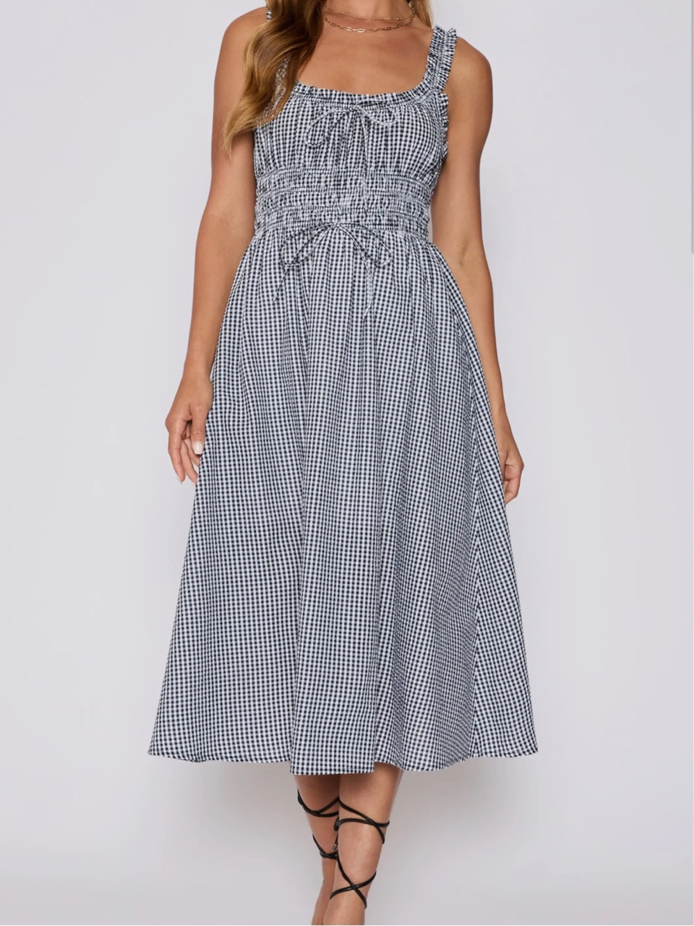 Vici Georgia Gingham Fit & Flare Dress (Nordstrom Exclusive)